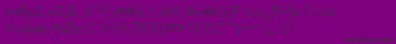BrokenPhoneNails Font – Black Fonts on Purple Background