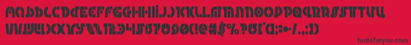 Questlokcond Font – Black Fonts on Red Background
