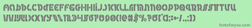 Questlokcond Font – Gray Fonts on Green Background