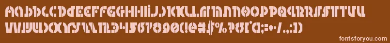 Questlokcond Font – Pink Fonts on Brown Background