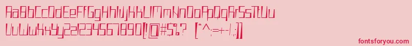 WoooCeKern Font – Red Fonts on Pink Background