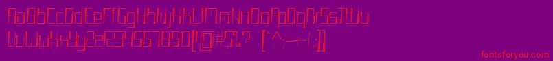 WoooCeKern Font – Red Fonts on Purple Background