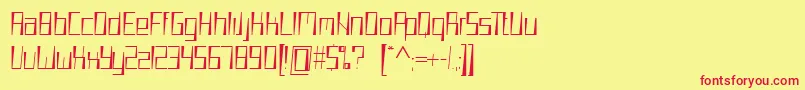 WoooCeKern Font – Red Fonts on Yellow Background