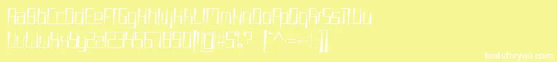 WoooCeKern Font – White Fonts on Yellow Background