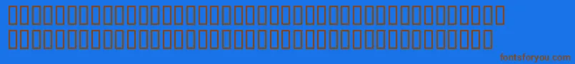 BdBilldingLong Font – Brown Fonts on Blue Background