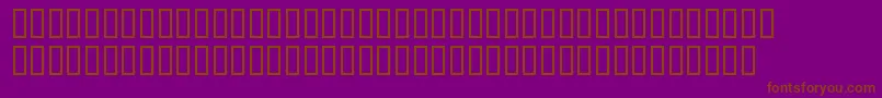 BdBilldingLong Font – Brown Fonts on Purple Background