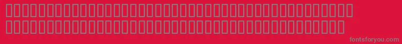 BdBilldingLong Font – Gray Fonts on Red Background