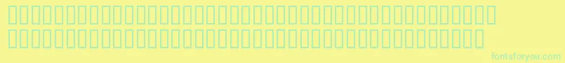 BdBilldingLong Font – Green Fonts on Yellow Background