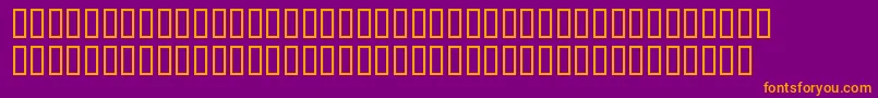 BdBilldingLong Font – Orange Fonts on Purple Background