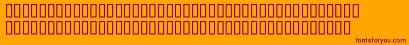 BdBilldingLong Font – Purple Fonts on Orange Background