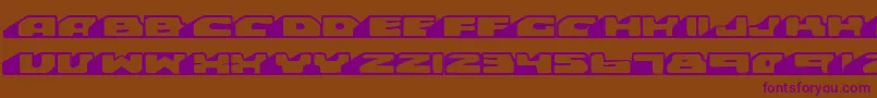 Lisätietoja Rollover-fontista Rollover-fontti – violetit fontit ruskealla taustalla
