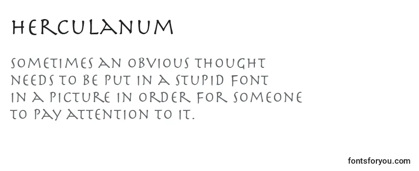 Шрифт Herculanum