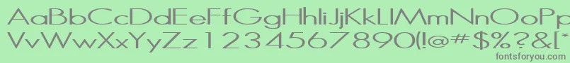 Halibut Font – Gray Fonts on Green Background