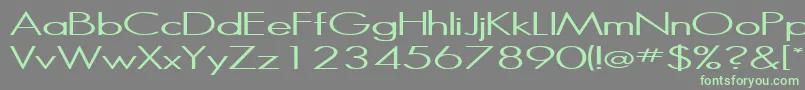 Halibut Font – Green Fonts on Gray Background