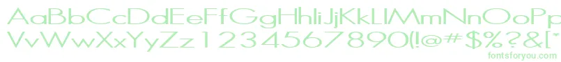 Halibut Font – Green Fonts on White Background