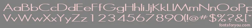 Halibut Font – Pink Fonts on Gray Background