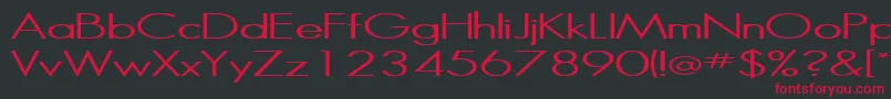 Halibut Font – Red Fonts on Black Background