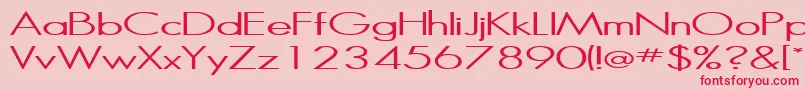 Halibut Font – Red Fonts on Pink Background