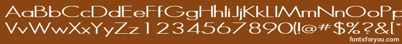 Halibut Font – White Fonts on Brown Background