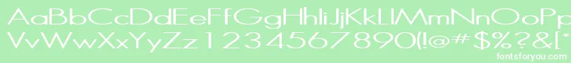 Halibut Font – White Fonts on Green Background