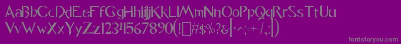 Шрифт FontCaligo1.0 – серые шрифты на фиолетовом фоне