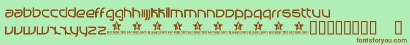 Manabu Font – Brown Fonts on Green Background