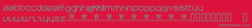 フォントManabu – 赤い背景に灰色の文字
