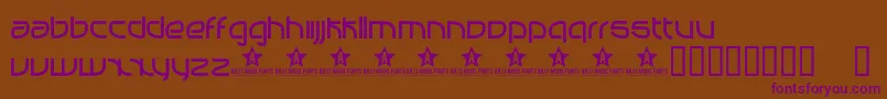 Manabu Font – Purple Fonts on Brown Background