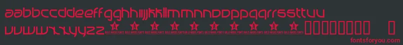 Manabu Font – Red Fonts on Black Background