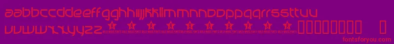 Manabu Font – Red Fonts on Purple Background