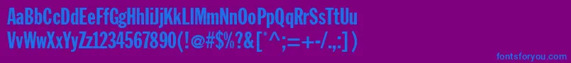 Jackextracond Font – Blue Fonts on Purple Background