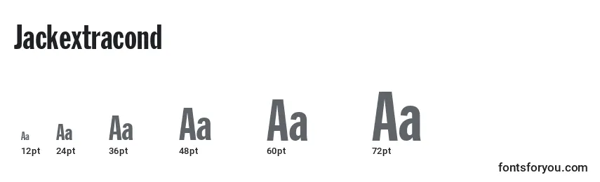 Jackextracond Font Sizes
