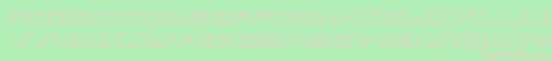 Gunship3D Font – Pink Fonts on Green Background