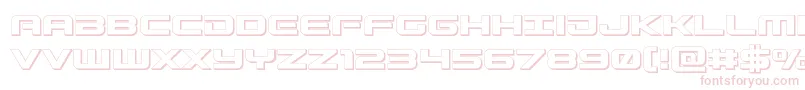 Gunship3D Font – Pink Fonts on White Background