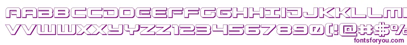 Gunship3D-fontti – violetit fontit