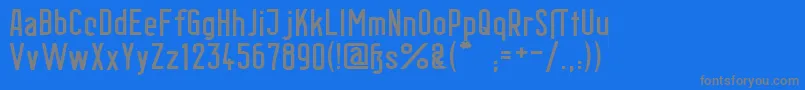 BerlinEmailWideSemibold-fontti – harmaat kirjasimet sinisellä taustalla