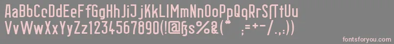 BerlinEmailWideSemibold Font – Pink Fonts on Gray Background