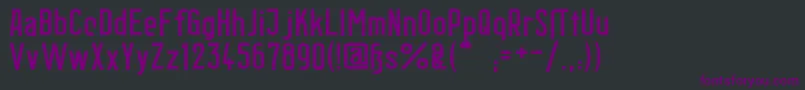 フォントBerlinEmailWideSemibold – 黒い背景に紫のフォント