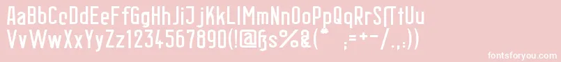 BerlinEmailWideSemibold Font – White Fonts on Pink Background