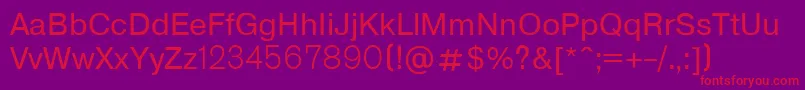 P151 Font – Red Fonts on Purple Background