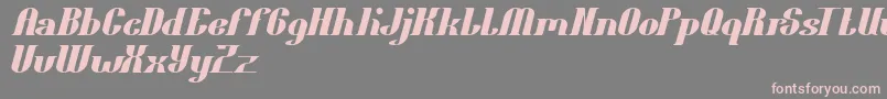 フォントOceanography – 灰色の背景にピンクのフォント