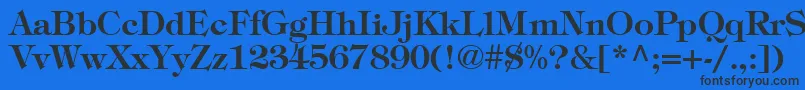 ItcTiffanyLtDemi Font – Black Fonts on Blue Background