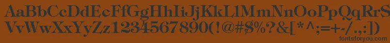 ItcTiffanyLtDemi Font – Black Fonts on Brown Background