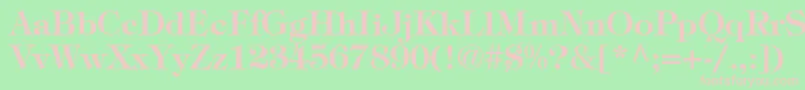 ItcTiffanyLtDemi Font – Pink Fonts on Green Background