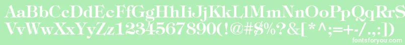 ItcTiffanyLtDemi Font – White Fonts on Green Background