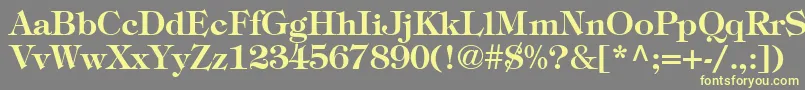 ItcTiffanyLtDemi Font – Yellow Fonts on Gray Background