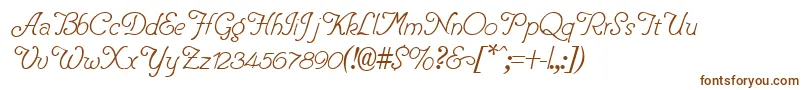 PentipRegular Font – Brown Fonts on White Background