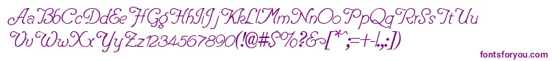 PentipRegular Font – Purple Fonts on White Background