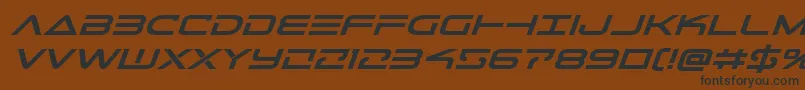 Telemarinesboldexpandital1 Font – Black Fonts on Brown Background