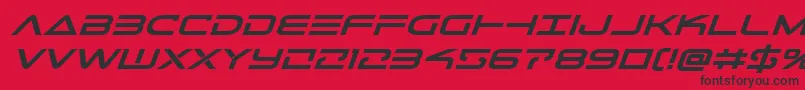 Telemarinesboldexpandital1 Font – Black Fonts on Red Background